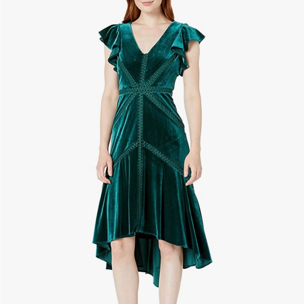 Velvet High-Low Dress